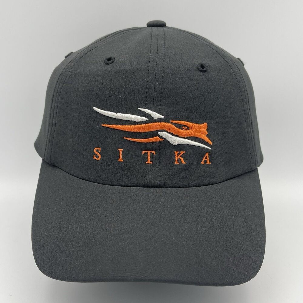 Sitka Hat Cap Strapback Gray Embroidered Logo Mens Hunting